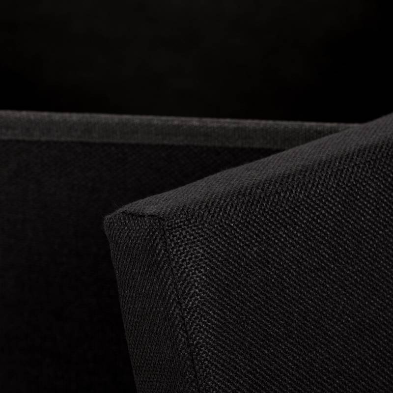 Autronic - Taburet s úložným prostorem, látka černá - TAB-461 BK2