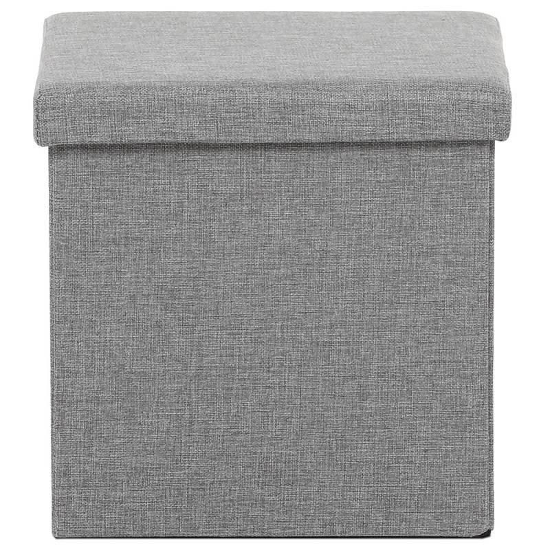 Autronic - Taburet s úložným prostorem, látka šedá - TAB-461 GREY2
