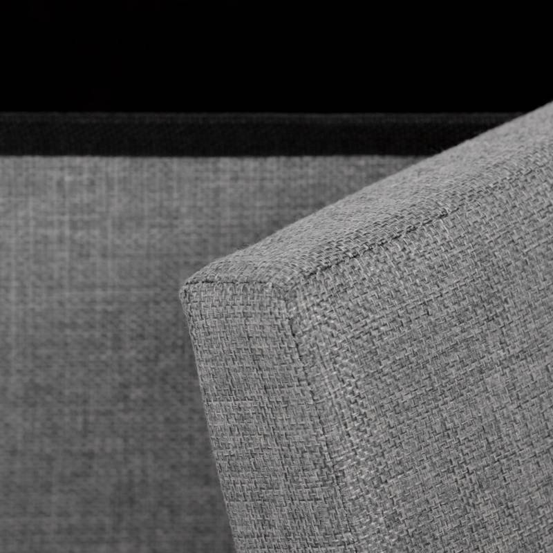 Autronic - Taburet s úložným prostorem, látka šedá - TAB-461 GREY2