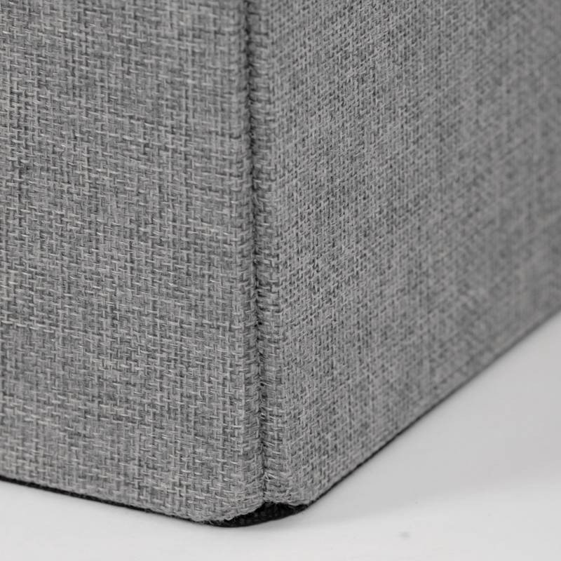 Autronic - Taburet s úložným prostorem, látka šedá - TAB-461 GREY2