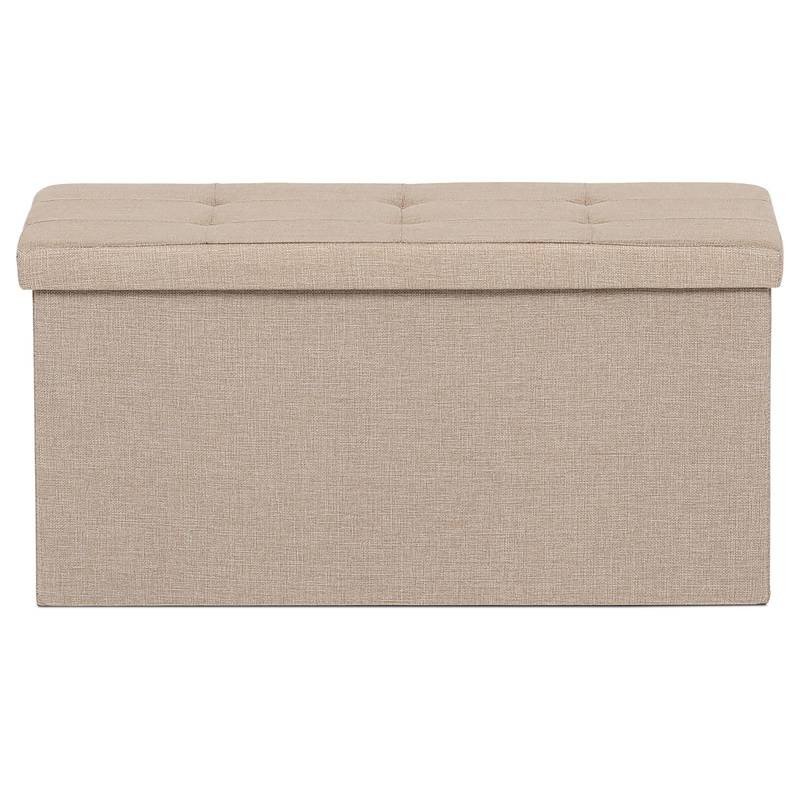 Autronic - Taburet s úložným prostorem, látka krémová - TAB-462 CRM2