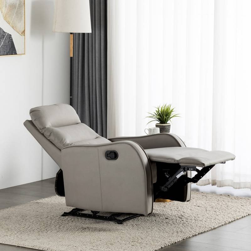 Autronic - TV křeslo, šedá ekokůže, manuální polohování - TV-7033 GREY AKCE