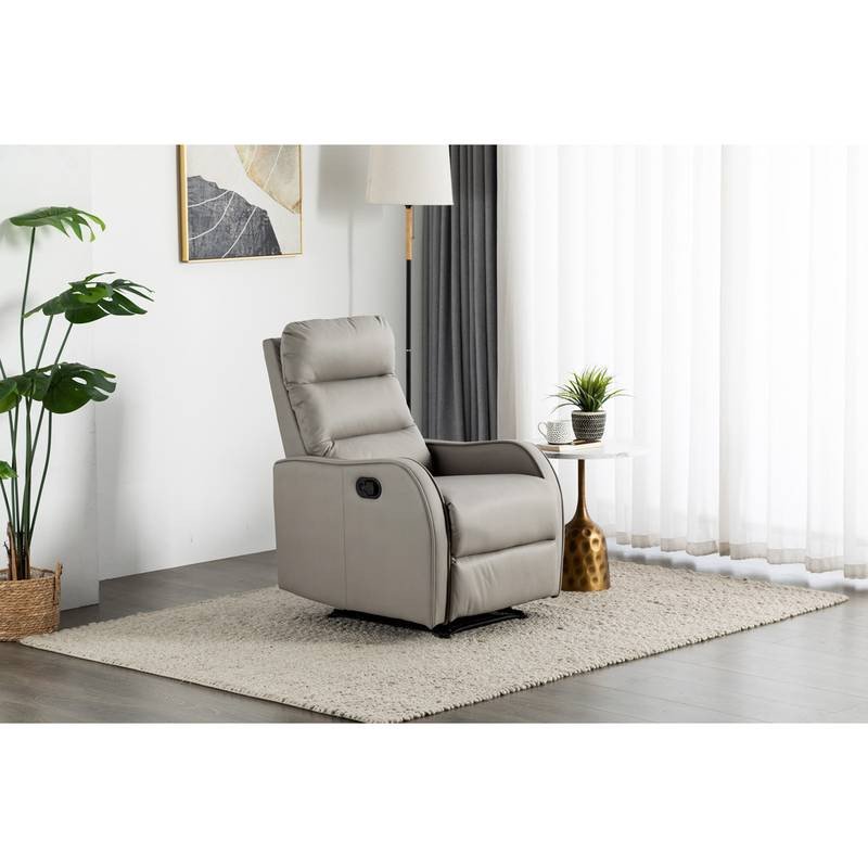 Autronic - TV křeslo, šedá ekokůže, manuální polohování - TV-7033 GREY AKCE