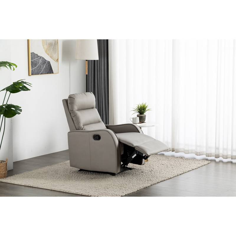 Autronic - TV křeslo, šedá ekokůže, manuální polohování - TV-7033 GREY AKCE