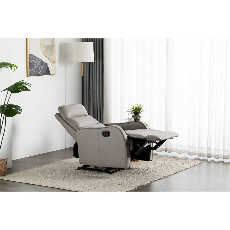 Autronic - TV křeslo, šedá ekokůže, manuální polohování - TV-7033 GREY AKCE