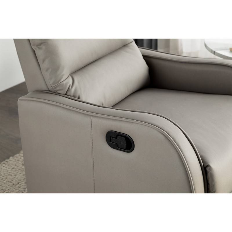 Autronic - TV křeslo, šedá ekokůže, manuální polohování - TV-7033 GREY AKCE