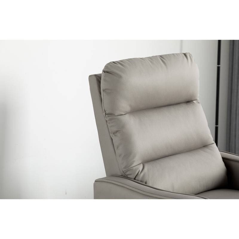 Autronic - TV křeslo, šedá ekokůže, manuální polohování - TV-7033 GREY AKCE
