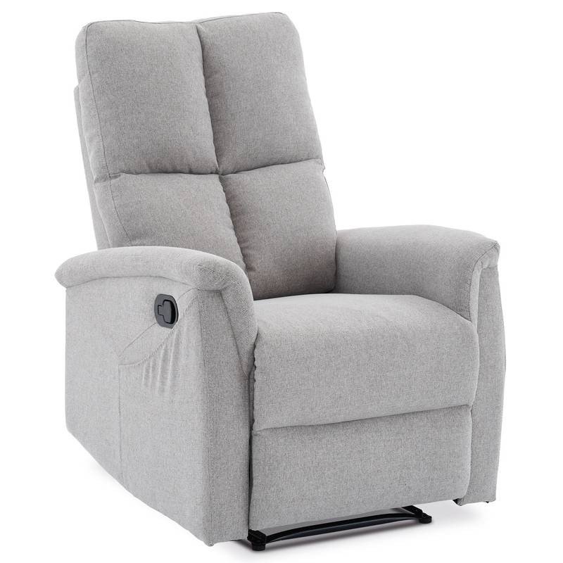 Autronic - Relaxační křeslo, manuální ovládání, světle šedá látka - TV-916 SIL2 AKCE Autronic - Relaxační křeslo, manuální ovládání, světle šedá látka - TV-916 SIL2 AKCE