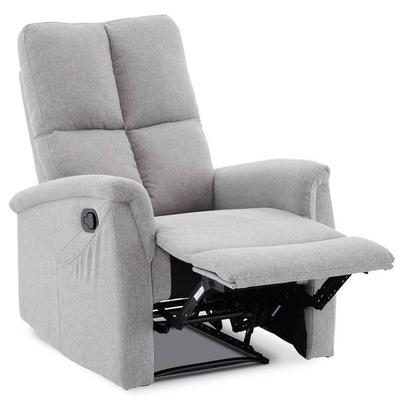 Autronic - Relaxační křeslo, manuální ovládání, světle šedá látka - TV-916 SIL2 AKCE Autronic - Relaxační křeslo, manuální ovládání, světle šedá látka - TV-916 SIL2 AKCE