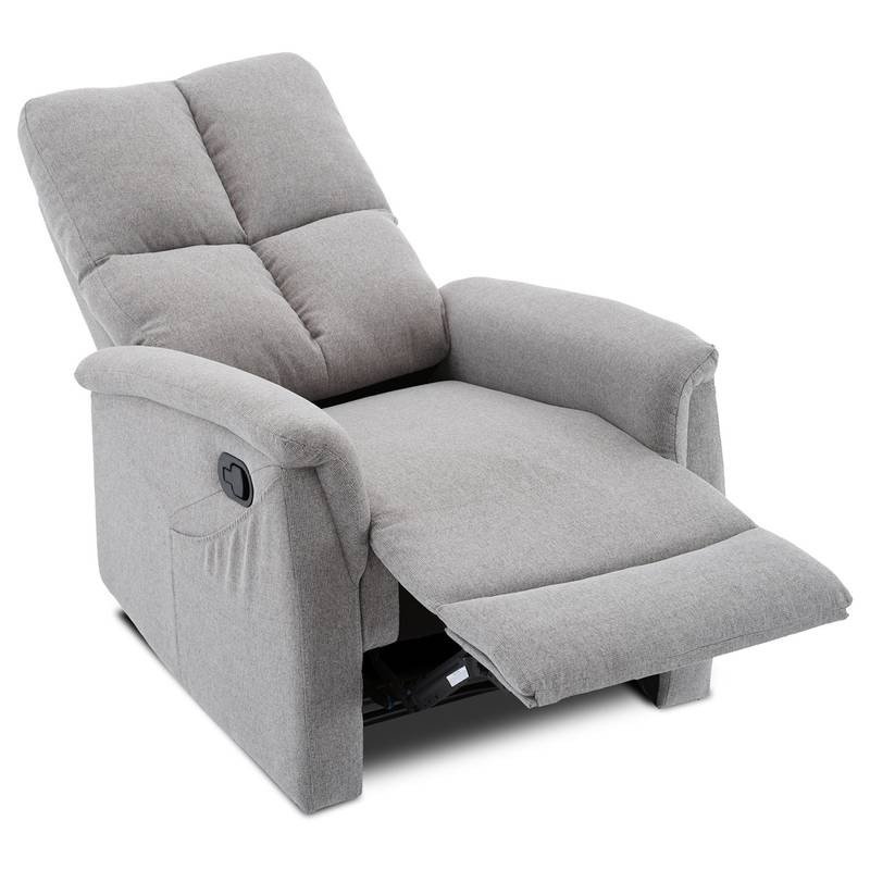 Autronic - Relaxační křeslo, manuální ovládání, světle šedá látka - TV-916 SIL2 AKCE Autronic - Relaxační křeslo, manuální ovládání, světle šedá látka - TV-916 SIL2 AKCE