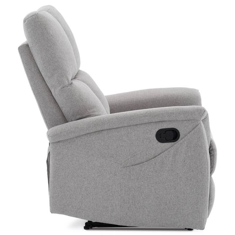 Autronic - Relaxační křeslo, manuální ovládání, světle šedá látka - TV-916 SIL2 AKCE Autronic - Relaxační křeslo, manuální ovládání, světle šedá látka - TV-916 SIL2 AKCE