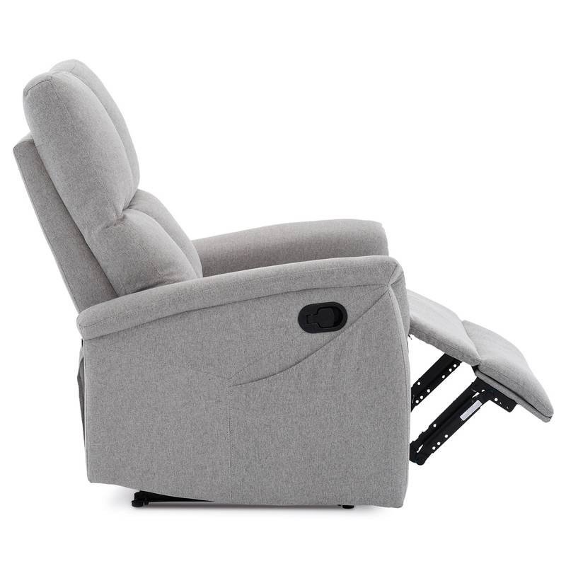 Autronic - Relaxační křeslo, manuální ovládání, světle šedá látka - TV-916 SIL2 AKCE Autronic - Relaxační křeslo, manuální ovládání, světle šedá látka - TV-916 SIL2 AKCE