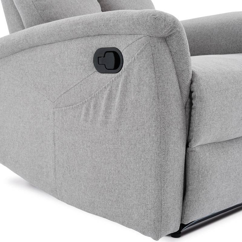 Autronic - Relaxační křeslo, manuální ovládání, světle šedá látka - TV-916 SIL2 AKCE Autronic - Relaxační křeslo, manuální ovládání, světle šedá látka - TV-916 SIL2 AKCE