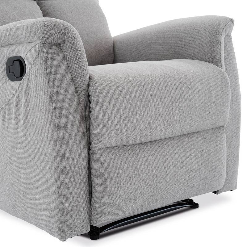 Autronic - Relaxační křeslo, manuální ovládání, světle šedá látka - TV-916 SIL2 AKCE Autronic - Relaxační křeslo, manuální ovládání, světle šedá látka - TV-916 SIL2 AKCE