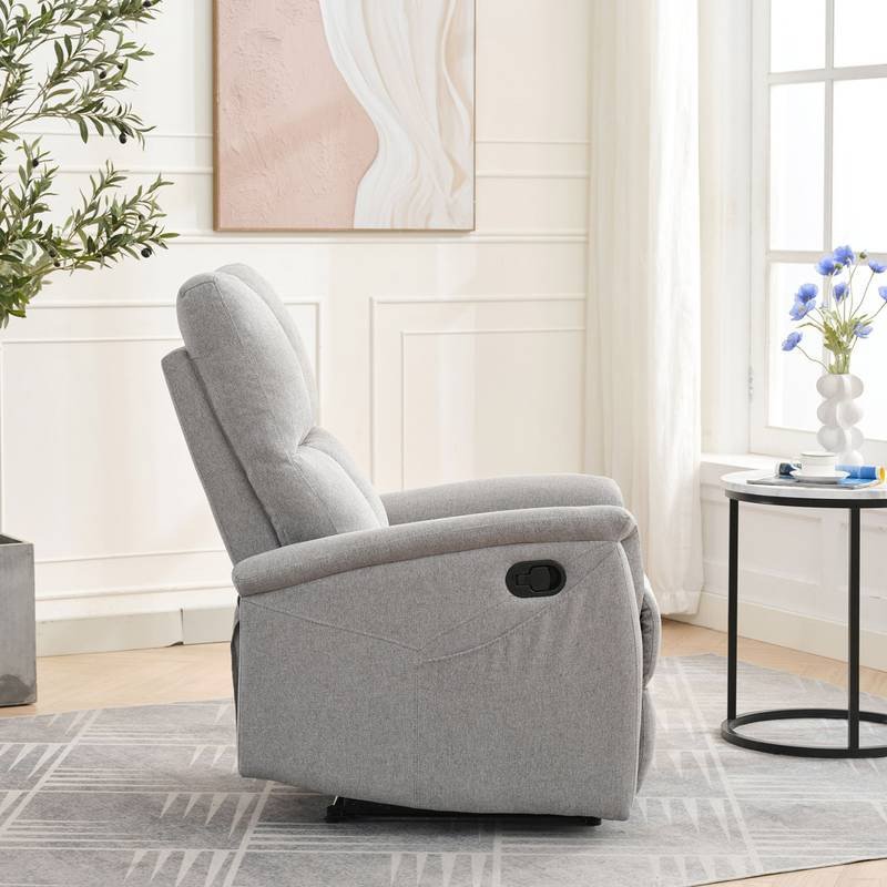 Autronic - Relaxační křeslo, manuální ovládání, světle šedá látka - TV-916 SIL2 AKCE Autronic - Relaxační křeslo, manuální ovládání, světle šedá látka - TV-916 SIL2 AKCE