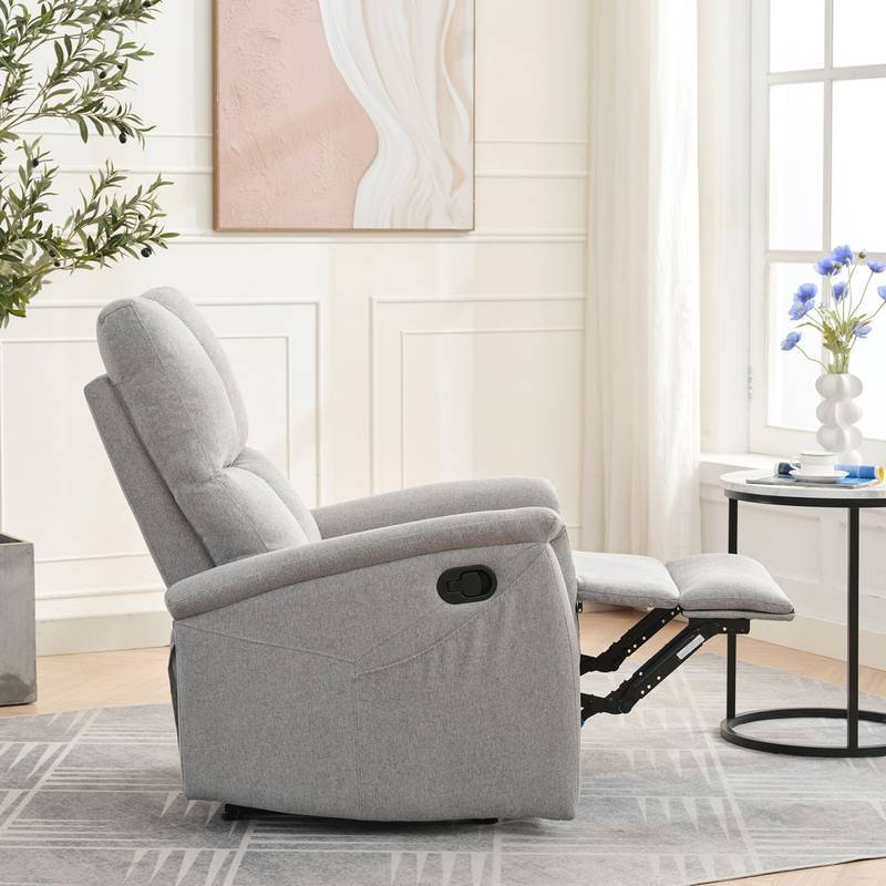 Autronic - Relaxační křeslo, manuální ovládání, světle šedá látka - TV-916 SIL2 AKCE Autronic - Relaxační křeslo, manuální ovládání, světle šedá látka - TV-916 SIL2 AKCE