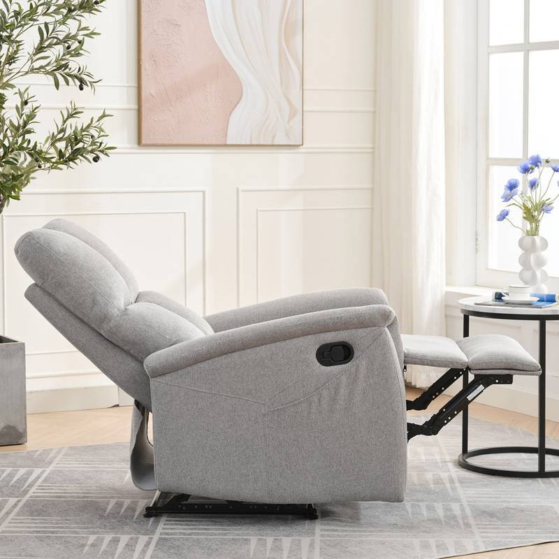 Autronic - Relaxační křeslo, manuální ovládání, světle šedá látka - TV-916 SIL2 AKCE Autronic - Relaxační křeslo, manuální ovládání, světle šedá látka - TV-916 SIL2 AKCE