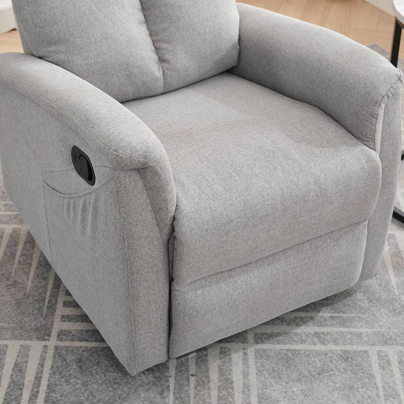 Autronic - Relaxační křeslo, manuální ovládání, světle šedá látka - TV-916 SIL2 AKCE Autronic - Relaxační křeslo, manuální ovládání, světle šedá látka - TV-916 SIL2 AKCE