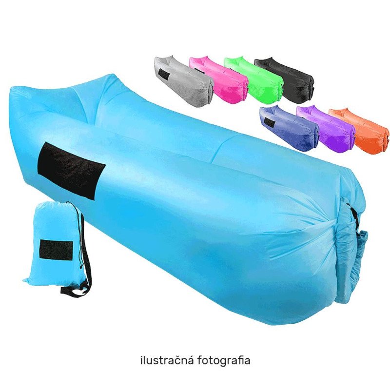 Kondela Nafukovací sedací vak/lazy bag, modrá, LEBAG