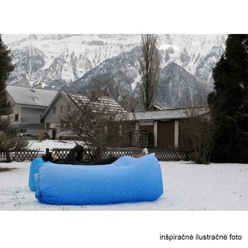 Kondela Nafukovací sedací vak/lazy bag, modrá, LEBAG