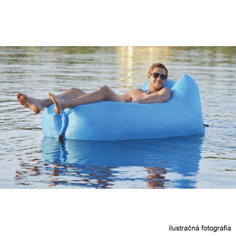 Kondela Nafukovací sedací vak/lazy bag, modrá, LEBAG