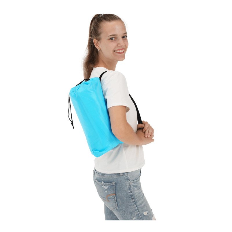 Kondela Nafukovací sedací vak/lazy bag, modrá, LEBAG