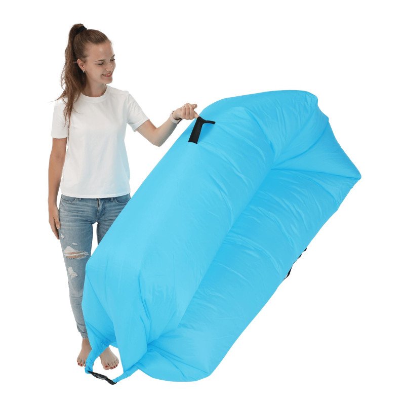Kondela Nafukovací sedací vak/lazy bag, modrá, LEBAG