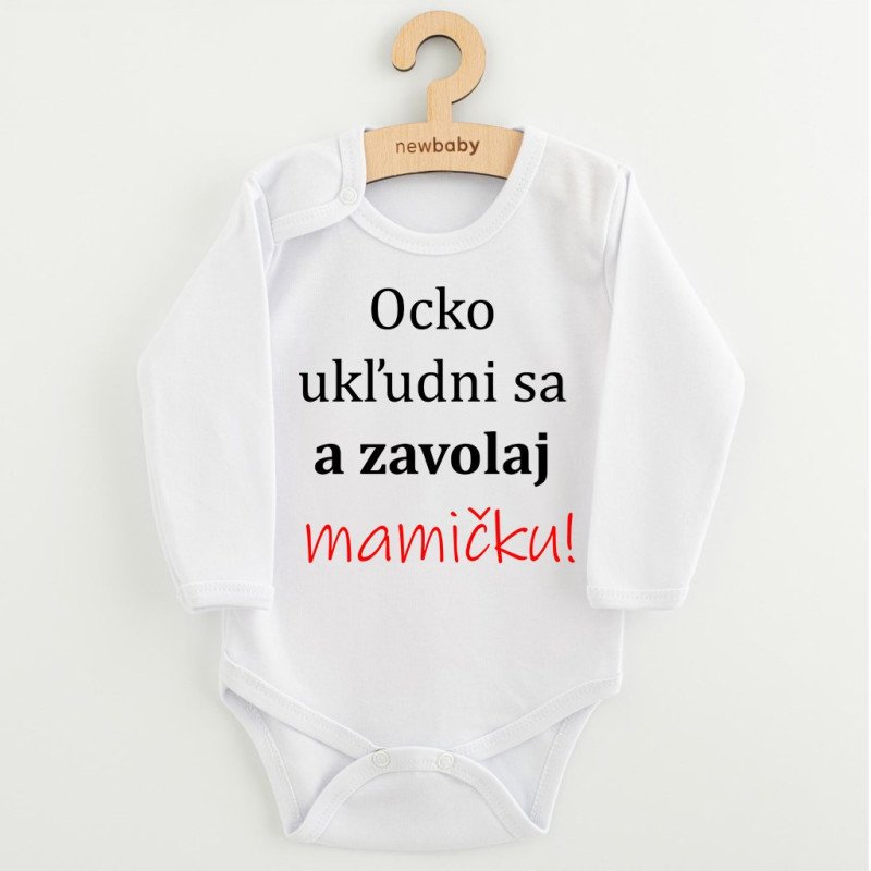 Body s potlačou New Baby a zavolaj MAMIČKU!