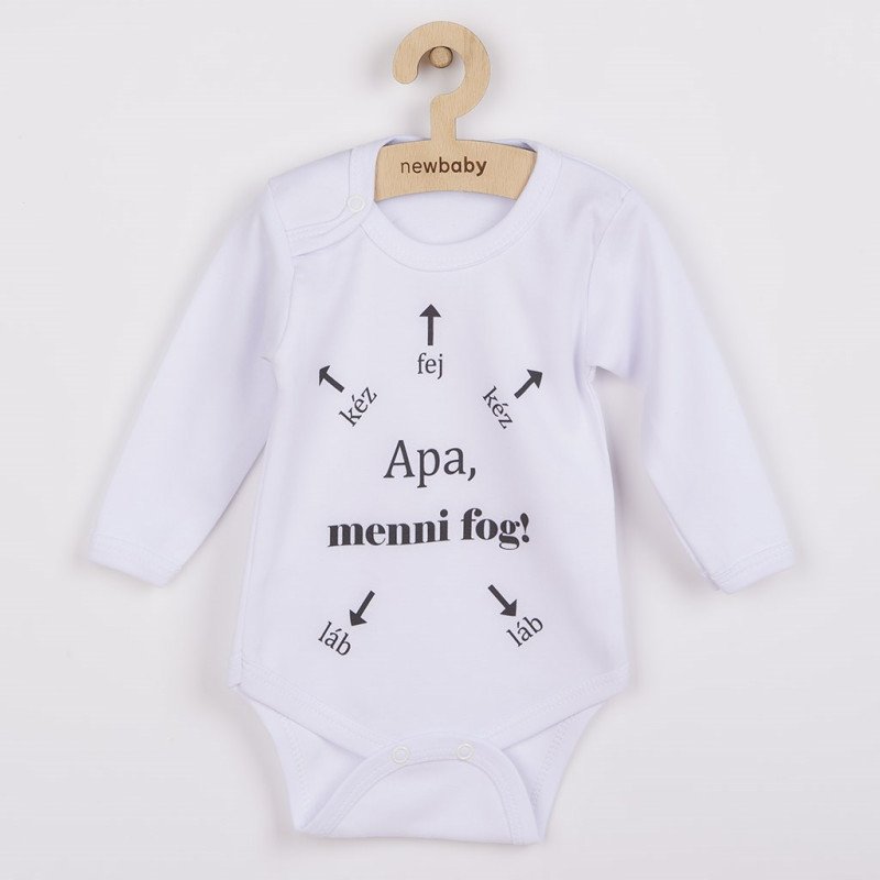 Body s potlačou New Baby Apa, menni fog!