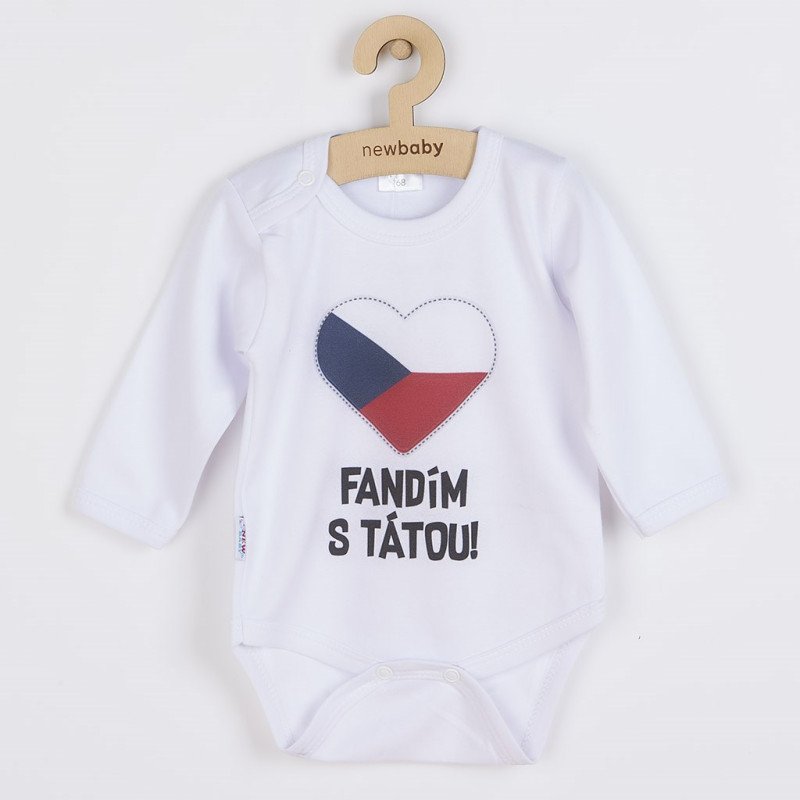 Body s potlačou New Baby Fandím s tátou