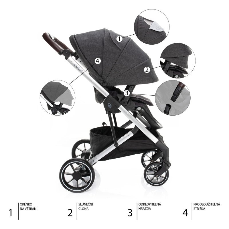 Kočík Quest, Vulcan Black/Silver