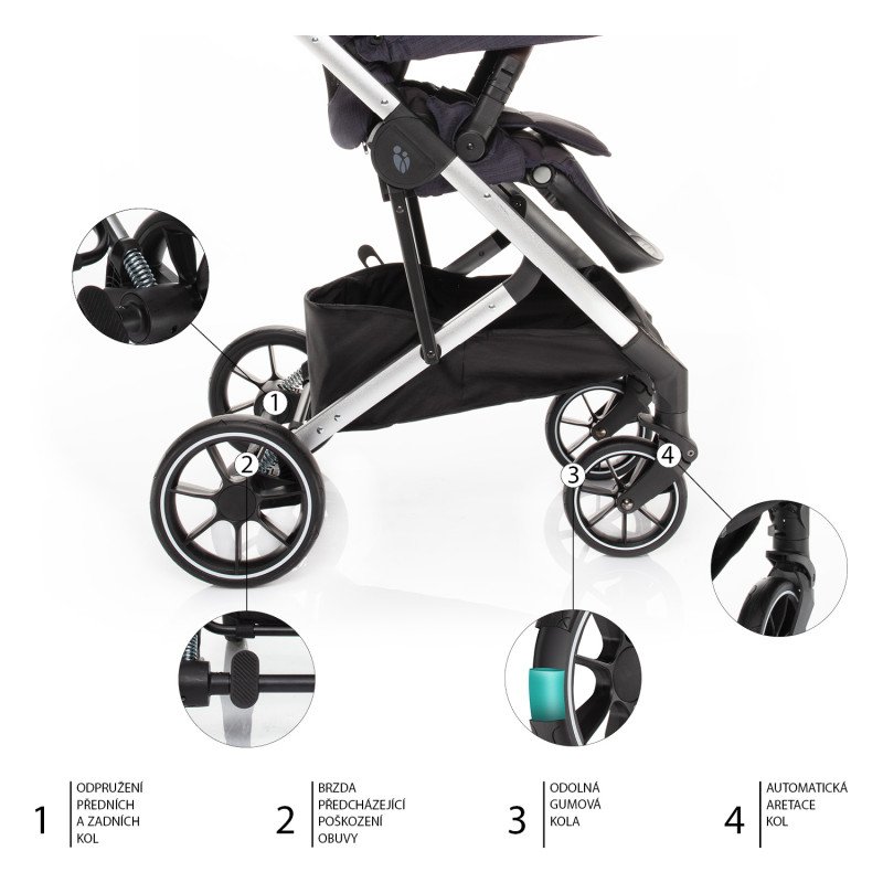Kočík Quest, Vulcan Black/Silver