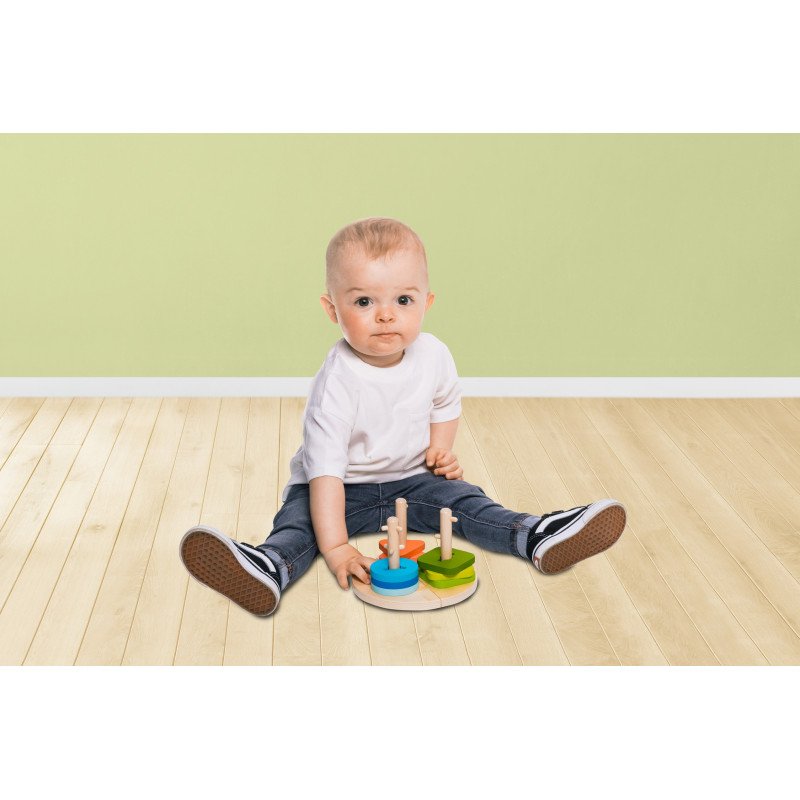 Drevené Montessori puzzle, Wood