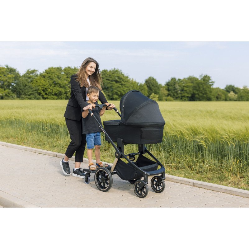 Skejtík ku kočíku Segboard 2, Black