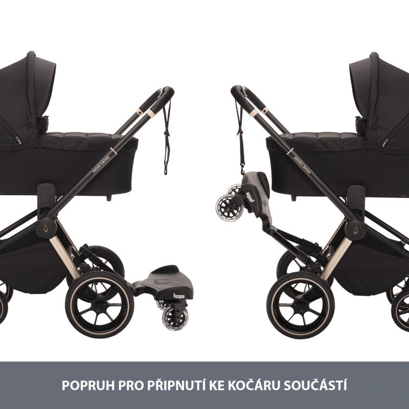 Skejtík ku kočíku Segboard 2, Black