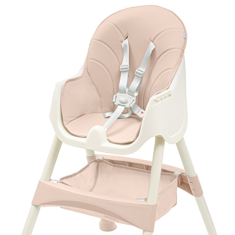 Jedálenská stolička Baby Mix Nora dusty pink