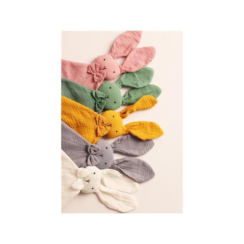 Mušelínový usínáčik New Baby Rabbit white