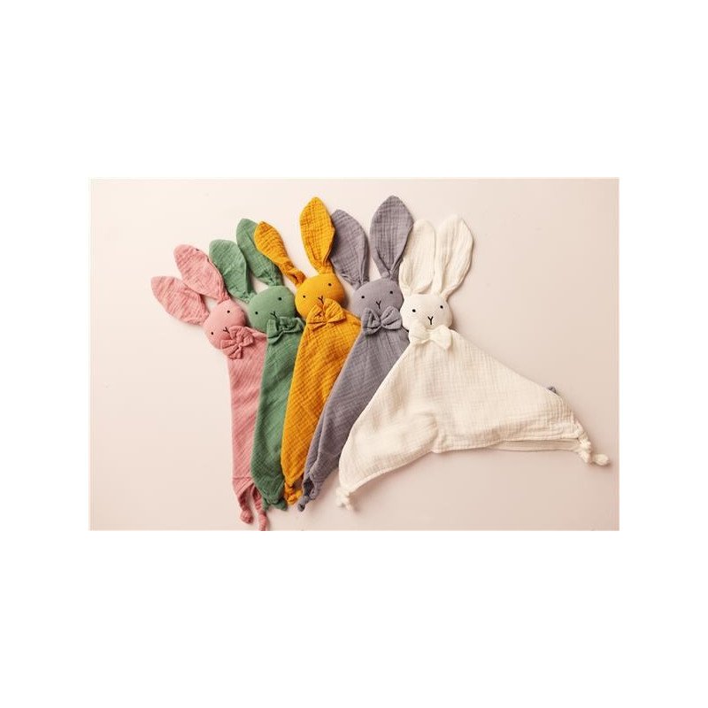 Mušelínový usínáčik New Baby Rabbit white