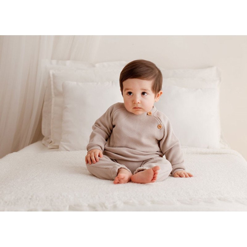 Dojčenské tričko s dlhým rukávom Koala Pure purple