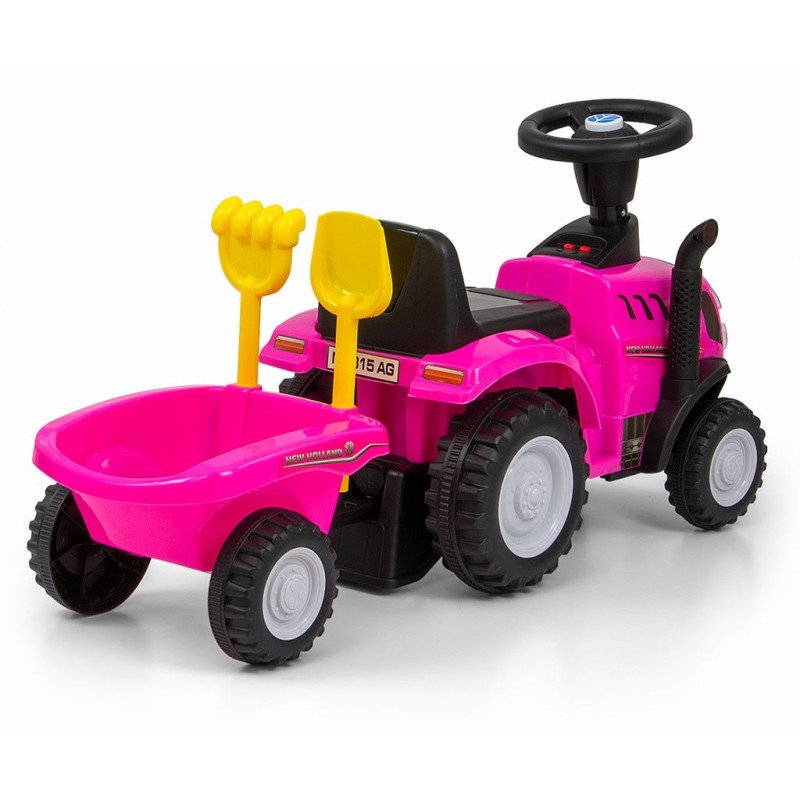 Odrážadlo NEW HOLLAND T7 TRAKTOR Milly Mally ružové