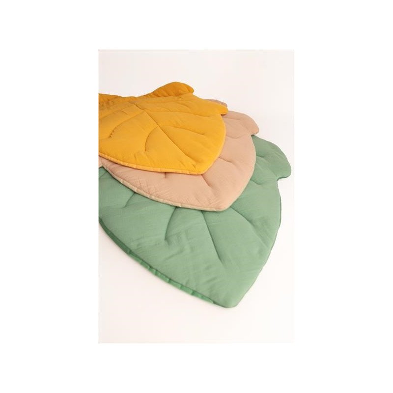 Mušelínová hracia deka New Baby Leaf beige