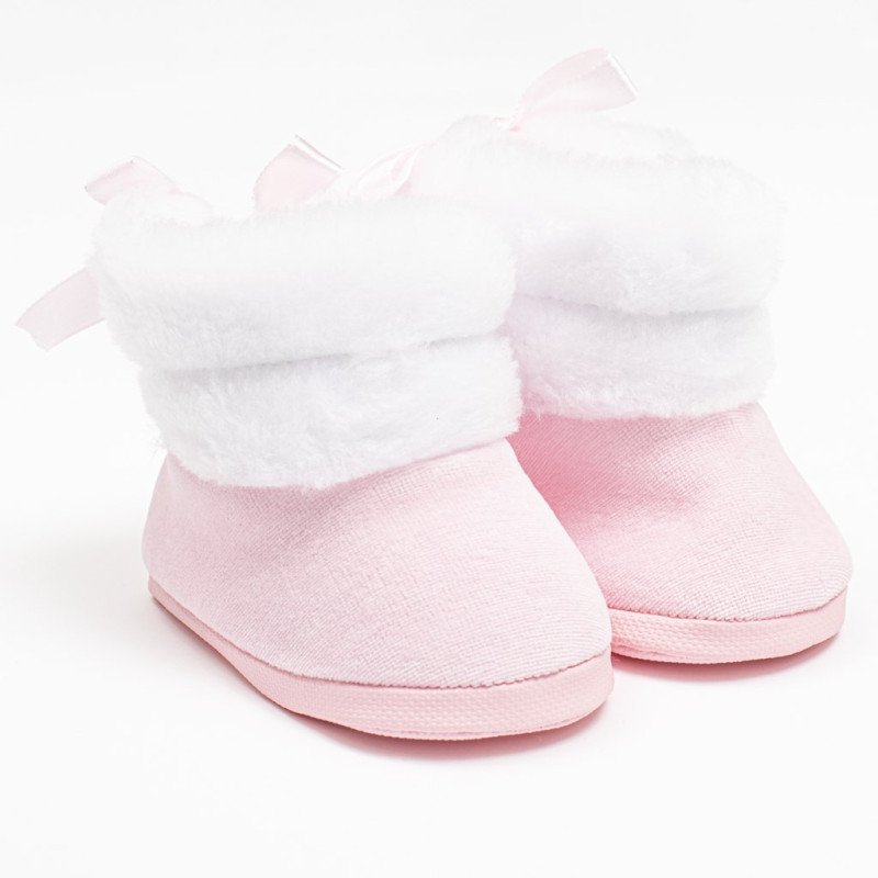 Dojčenské zimné kozačky New Baby ružové 0-3 m