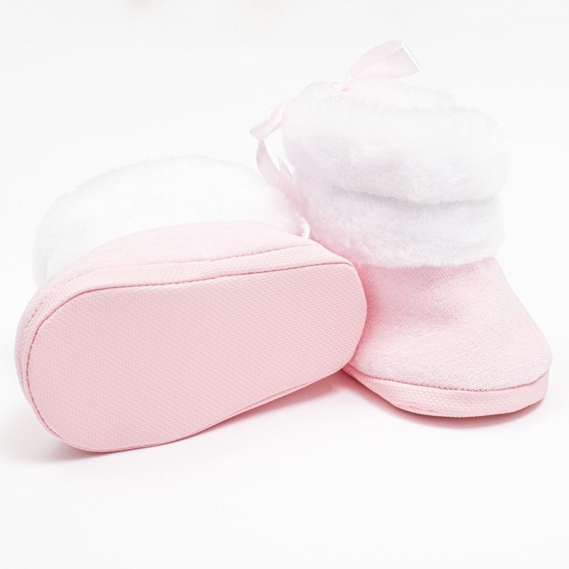 Dojčenské zimné kozačky New Baby ružové 0-3 m