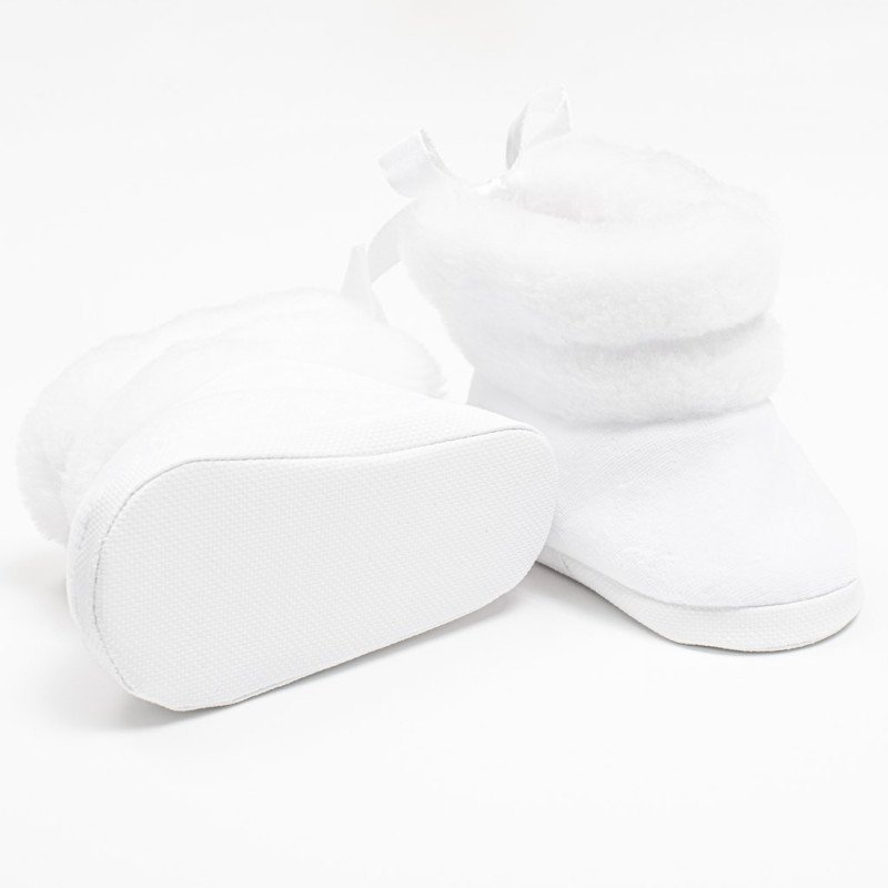 Dojčenské zimné kozačky New Baby biele 6-12 m