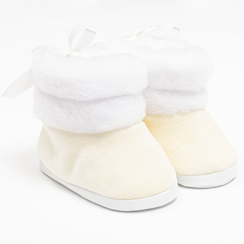 Dojčenské zimné kozačky New Baby béžové 6-12 m