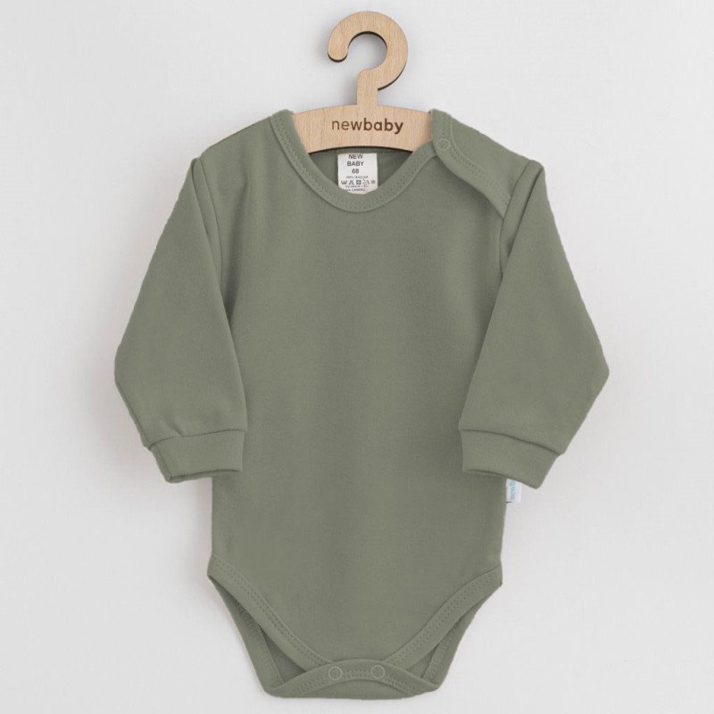 Dojčenské bavlnené body New Baby zelená