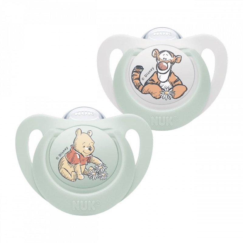 Cumlík NUK Star Disney Mickey Minnie 6-18m zelený
