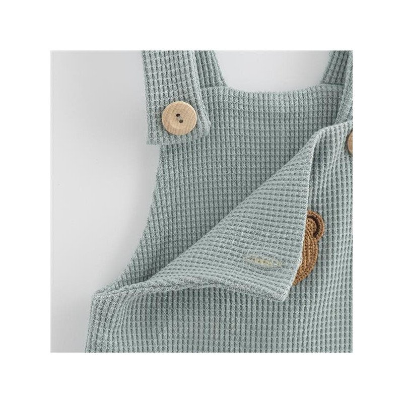 Dojčenské zahradníčky New Baby Luxury clothing Oliver sivé