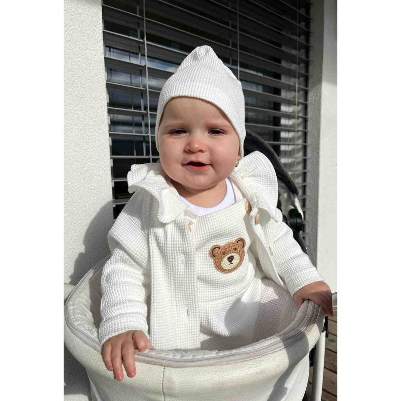 Dojčenská sukienka na traky New Baby Luxury clothing Laura biela