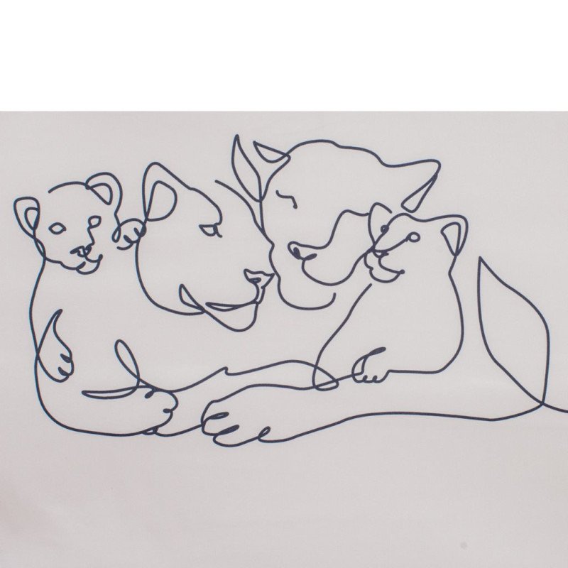 Detská rozkladacia pohovka New Baby Lion Family